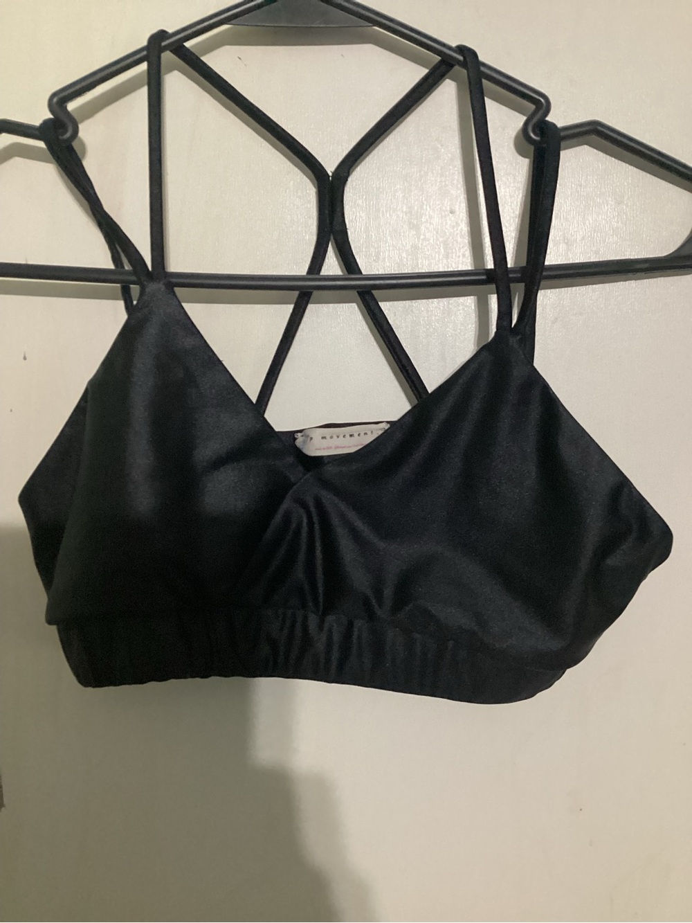 FP Movement by Free People Black Strappy Bralette